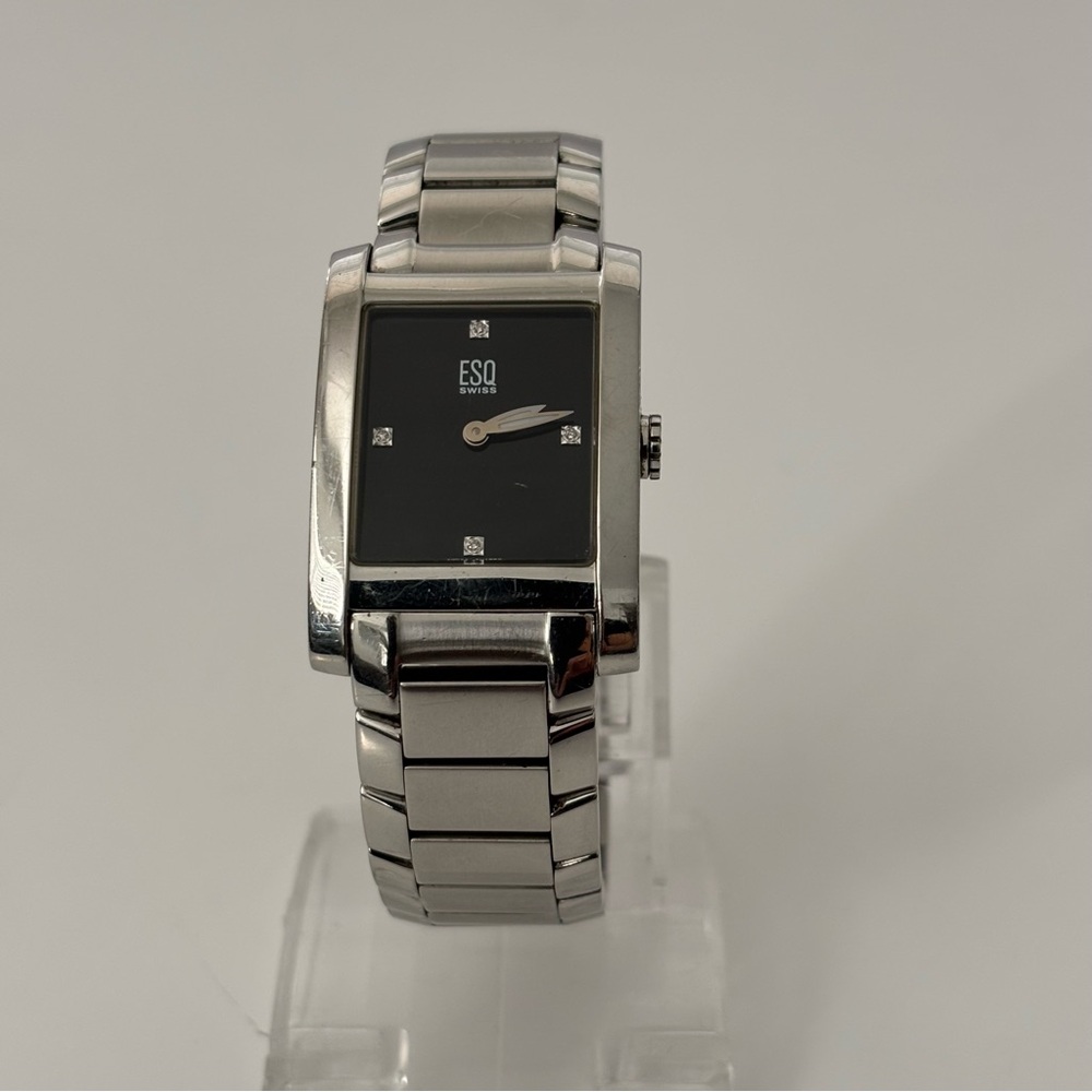ESQ Swiss Men’s 27 mm E5297 Diamonds Black Dial Watch